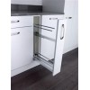 Accessories - Style base unit towel pull-out, 150mm wide, silver/chrome