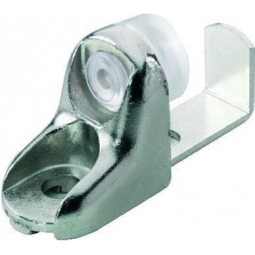 Glass Shelf Support, Two Piece, 5mm, Metal Per 100