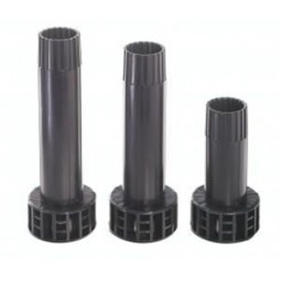 Bulk Packed Adjustable Leg Tube, 150mm High Plastic