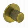 Second Nature Handles - Knurled Knob Round Backplate 40mm