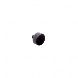 Arden, Fluted knob, central hole centre, Matt Black