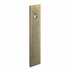 Second Nature Handles - Knurled Offset Rectangular Backplate 40mm