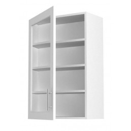 900 x 600mm Single Glass Wall Unit - includes glass shelves