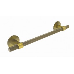 Knurled Bar Handle Round Backplate 192mm