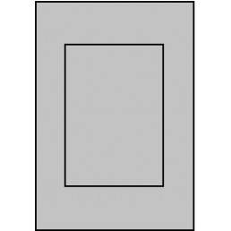 355 x 597mm Wall Door, No Handle For Use In A Bi-Fold
