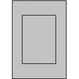 685 x 297mm Door For Use With Handleless Rail Designs