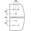 Door Jointing Plate, 98mm Long Per 100