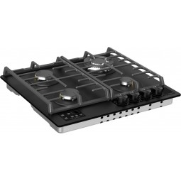 60cm Gas On Glass Hob, 4 Zones