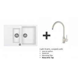 Cadit 70 Artic Sink complete with Roxa Artic Tap