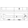 Worktop Connector Bolt, Assembled, 150mm Long Per 100