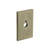 Second Nature Handles - Knurled Rectangular Backplate 40mm