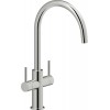 Second Nature Sinks and Taps - Aquerelli J spout tap, dual lever, Chrome