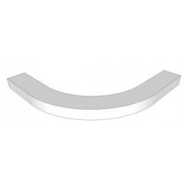 Curved Cornice For 300mm Curved Door Unit, Unhanded