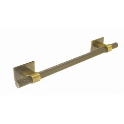 Knurled Bar Handle Rectangular Backplate 192mm