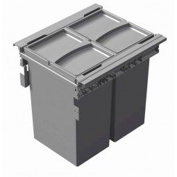 Pull-Out Waste Bin, 2 x 29 Litre Bin, For 450mm Cabinet