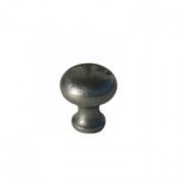 Round Knob, 35mm Diam, Pewter