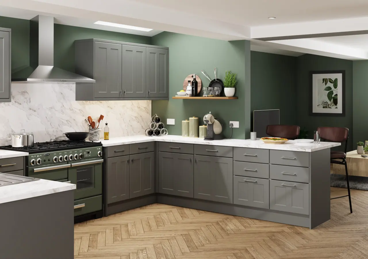 Chester in Supermatt Dust Grey kitchen