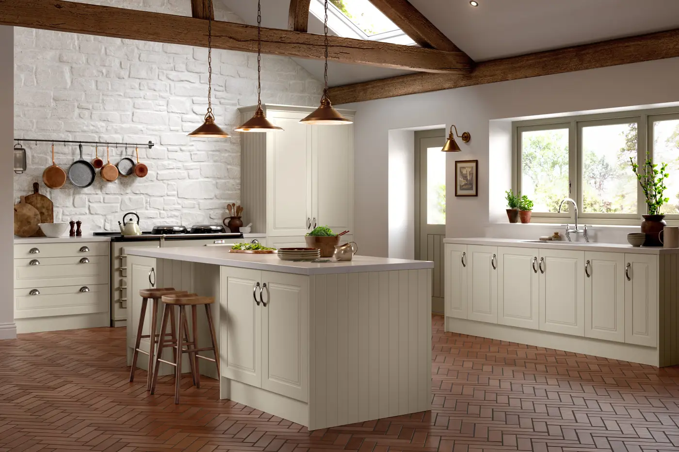 Paris in Antique White kitchen