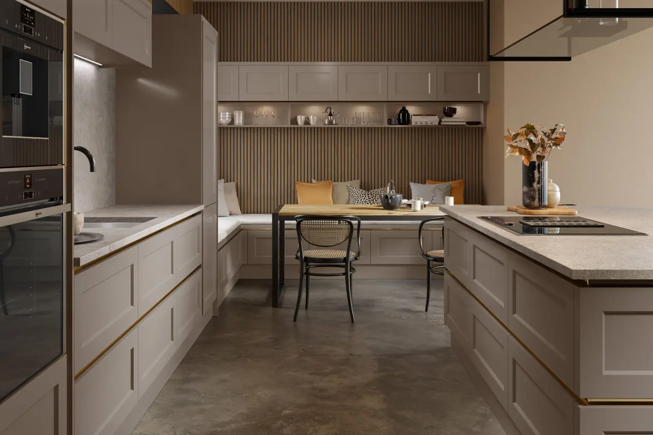 Richmond in Supermatt Clay Grey kitchen