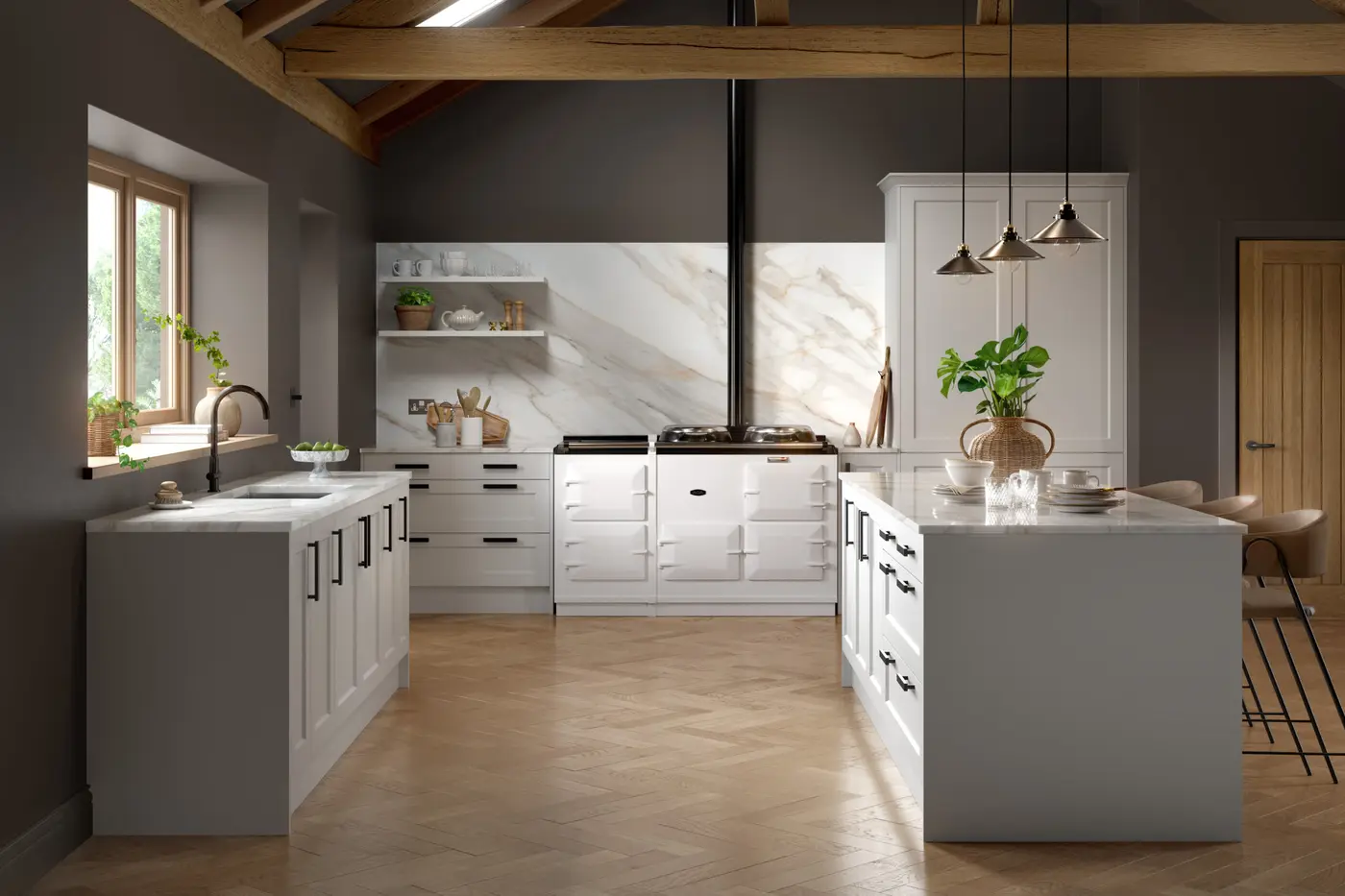 Richmond in Supermatt Dove Grey kitchen